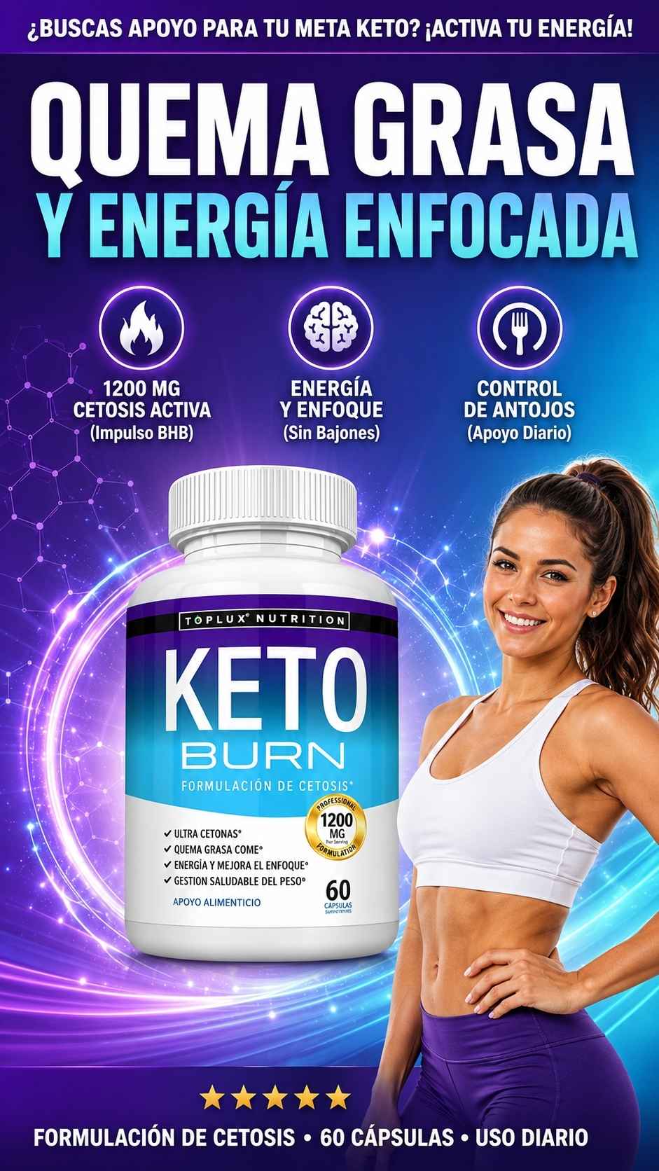 KETO BURN TOPLUX X60 CAPS